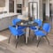 Regency Kahlo Round Table & Chair Sets, 42 W, 42 L, 29 H, Wood, Metal, Plastic Top, Grey TPL42RNDGYCM47BE - alternate 7